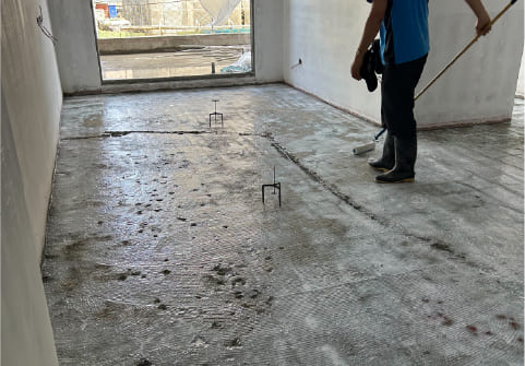 塗佈兩層通用型介面劑